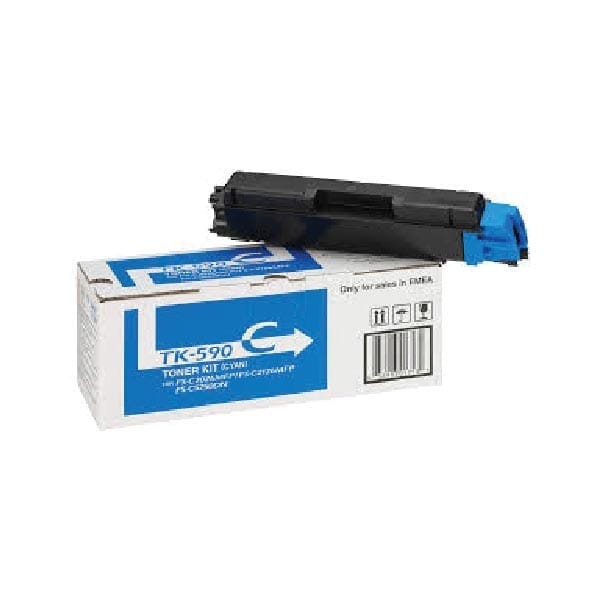 Kyocera TK 590 Cyan Toner Cartridge